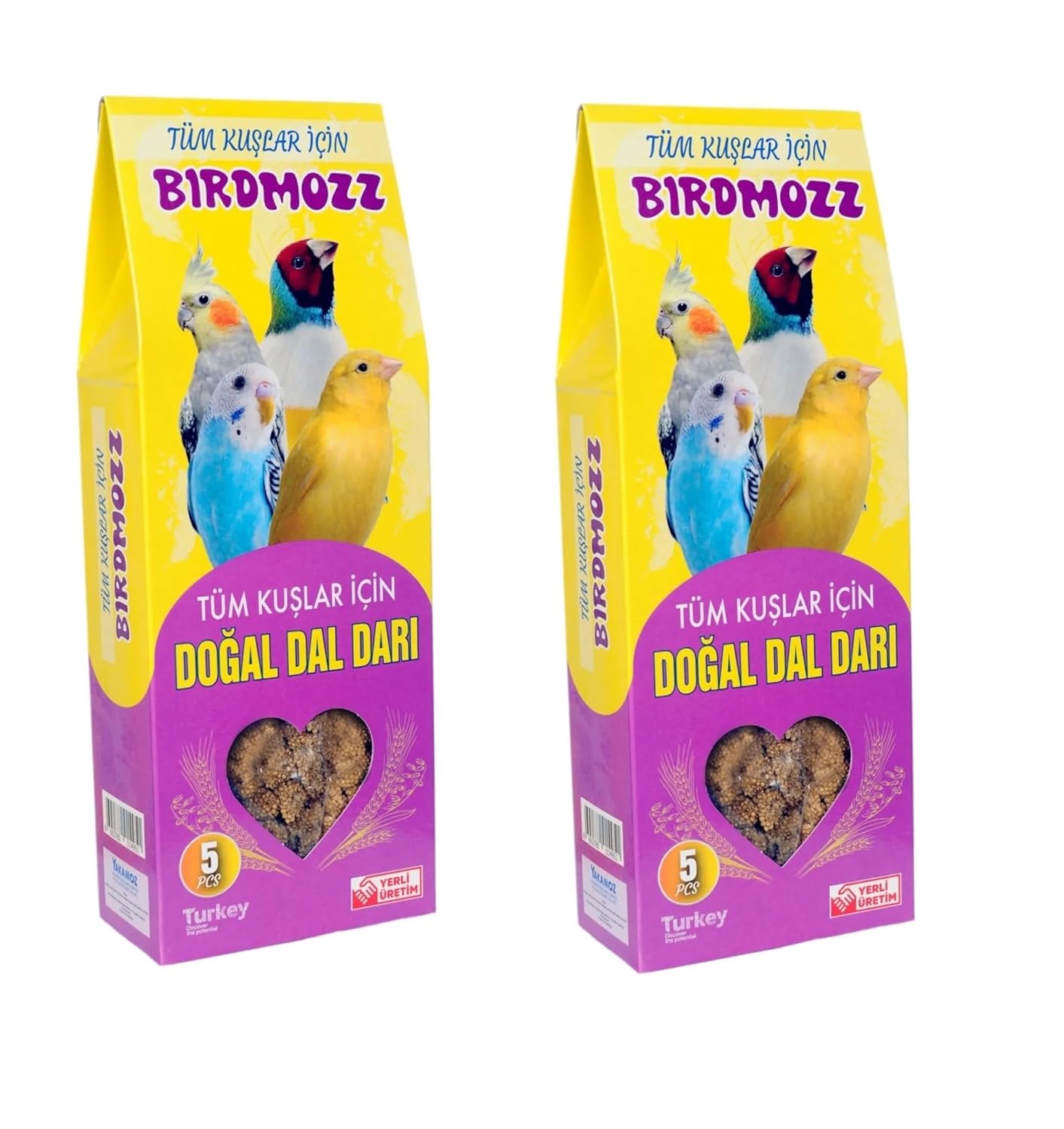 BirdMozz Doğal Kızıl Dal Darı 5'li Paket 2 Adet