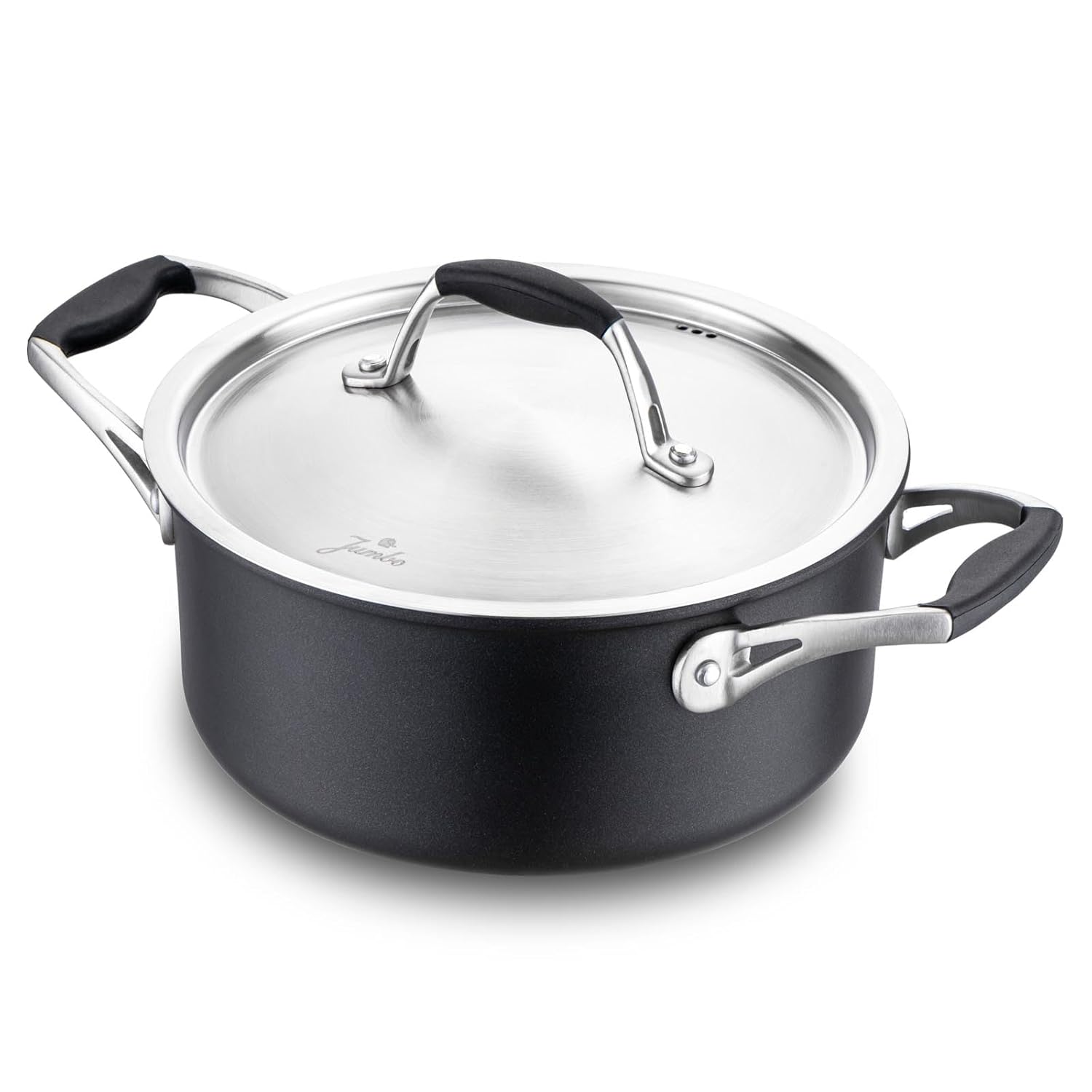 Jumbo New Moment Diamond Siyah Derin Tencere 20 cm