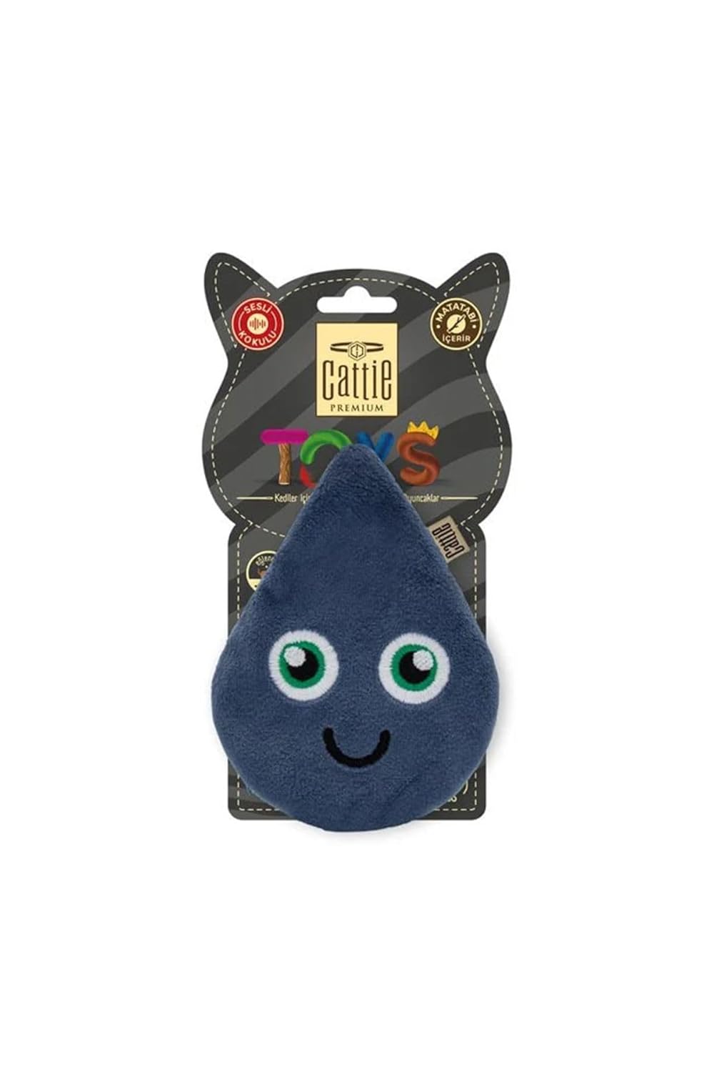 Cattie Matatabi İçerikli Kedi Oyuncağı Peluş Damla 11 Cm