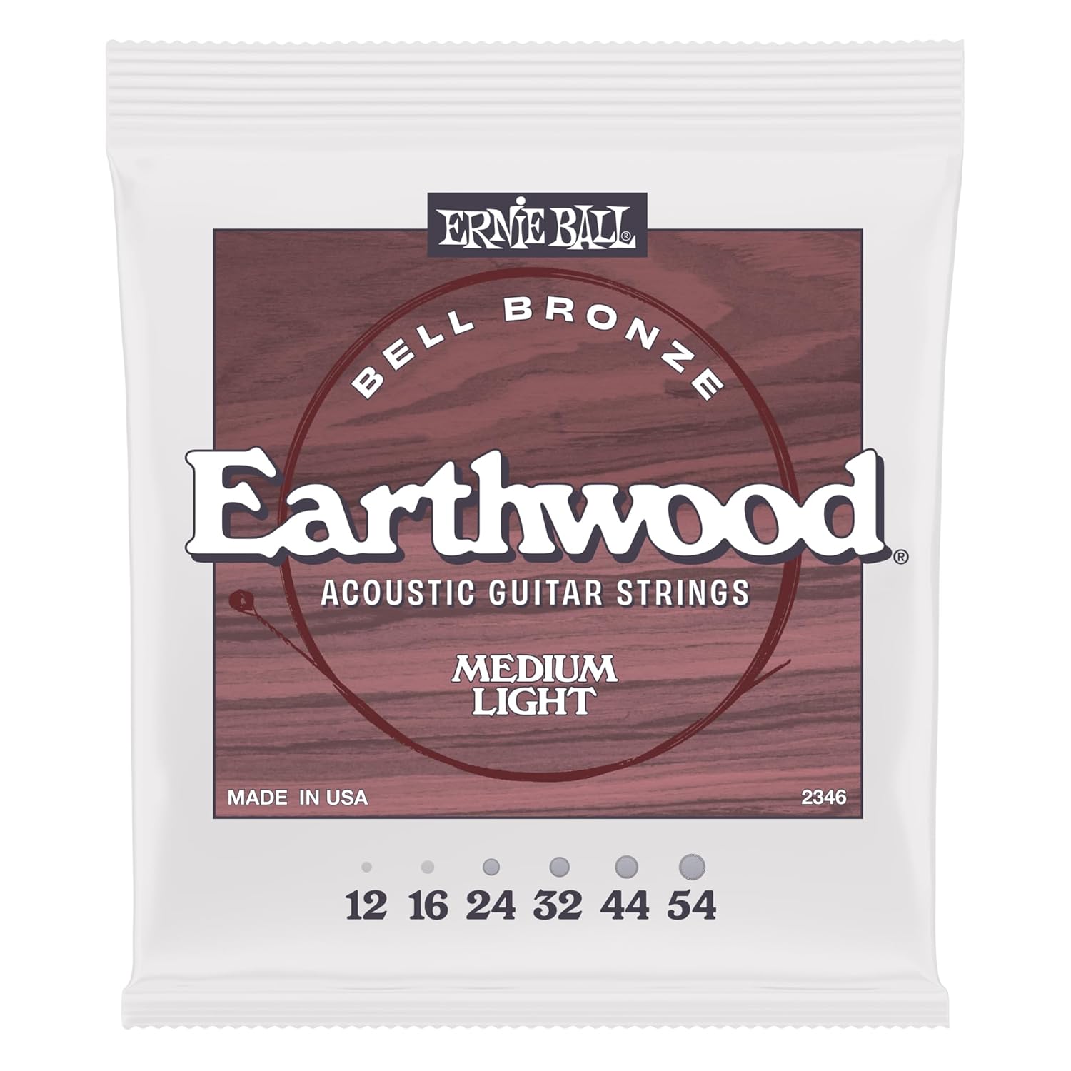 Ernie Ball Medium Light Earthwood Bell Bronz Gitar Telleri Western Gitar 12-54