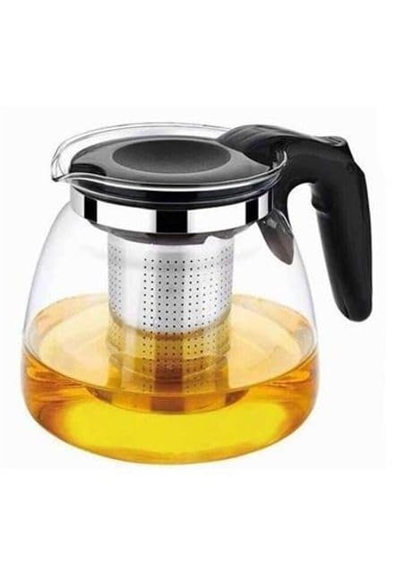Cam Çaydanlık Paslanmaz Çelik Filtre Kolu Isıya Dayanıklı Cam Çaydanlık Süzgeçli French Press Cam Demlik + Çay Süzgeci