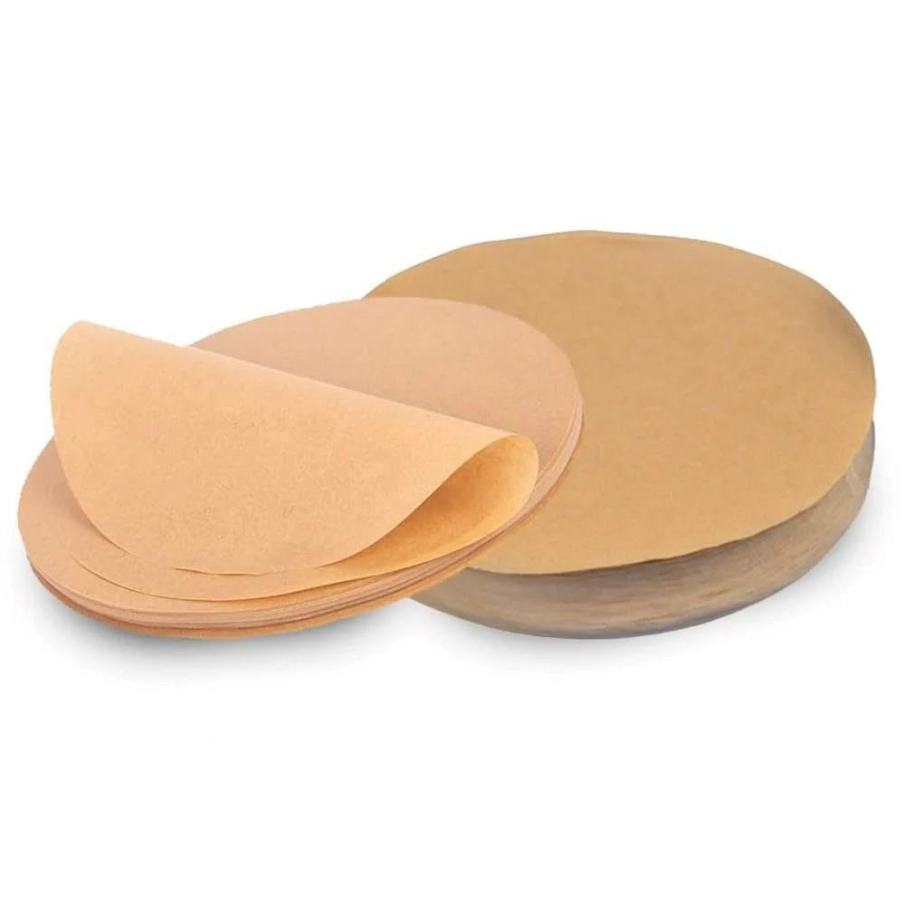 GüncelÇarşı 50 Adet AirFryer Pişirme Kağıdı, Yağ Geçirmez 21,5 cm Yapışmaz AirFryer Yuvarlak Model XXL Model Uyumlu