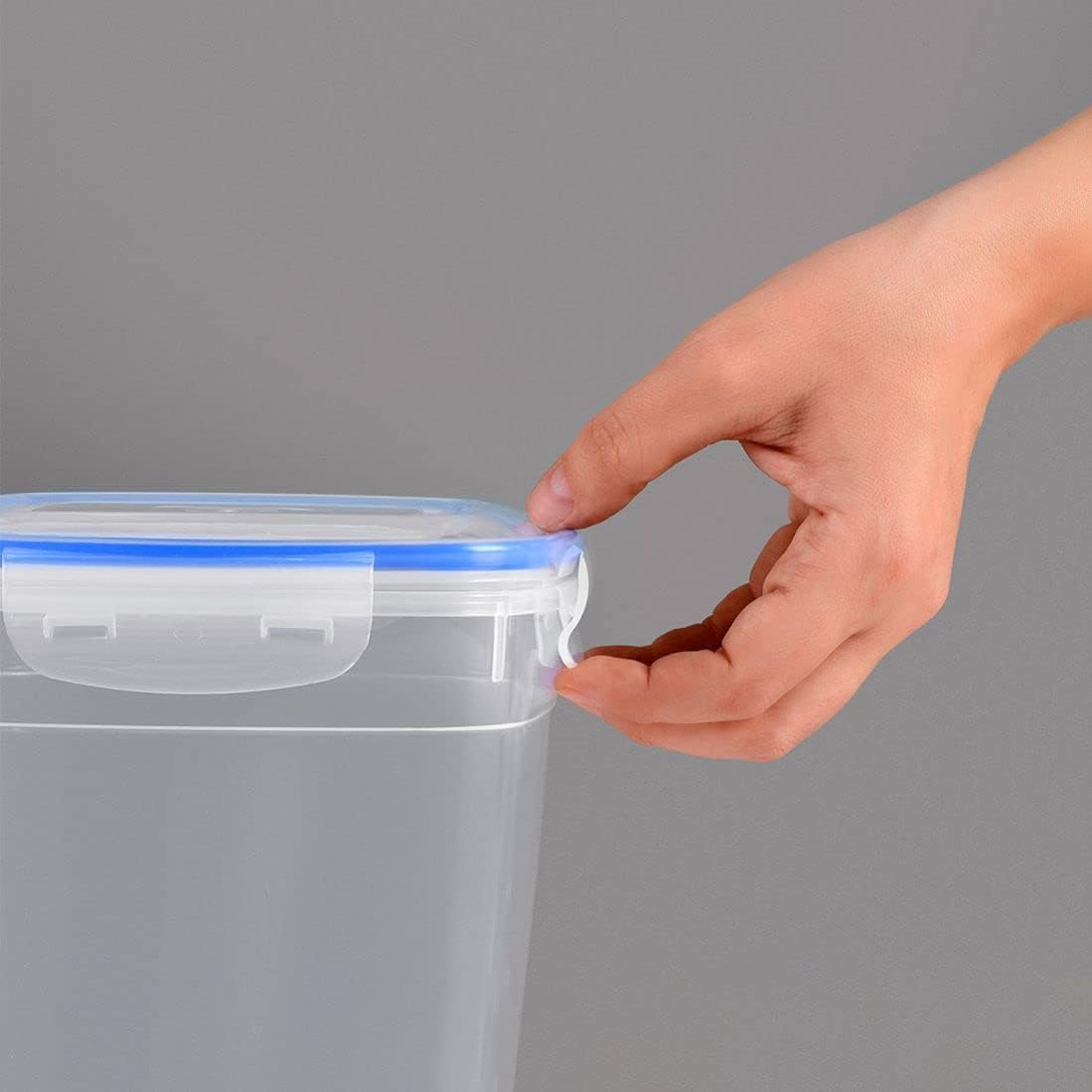 Orret Home Sızdırmaz Kapaklı 6'lı Saklama Kabı Seti, Contalı PP Plastik, Çeşitli Boyutlar (3x975 ml, 3x1400 ml), Gıdaları Güvenle Saklayın, Mutfakta Düzen Sağlayıcı