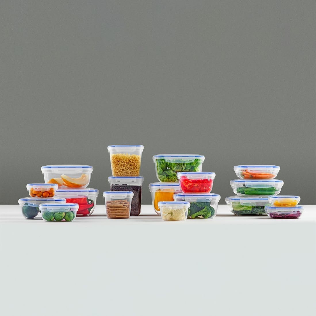 Orret Home Sızdırmaz Kapaklı 6'lı Saklama Kabı Seti, Contalı PP Plastik, Çeşitli Boyutlar (3x975 ml, 3x1400 ml), Gıdaları Güvenle Saklayın, Mutfakta Düzen Sağlayıcı