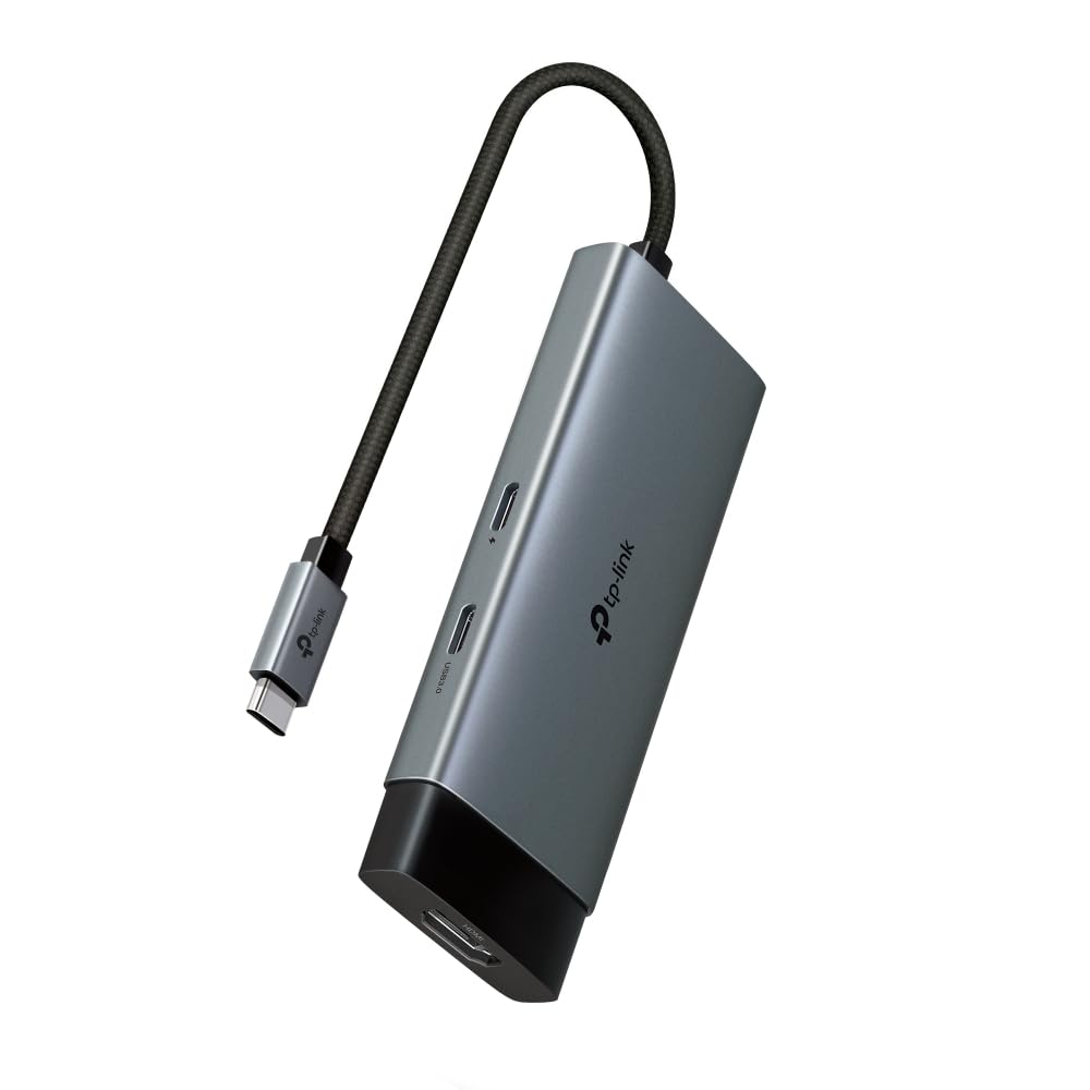 TP-Link UH5020C | USB-C 5-in-1 Hub | 4K@60Hz HDMI | 100W Hızlı Şarj | 2× USB-A Port | 1× USB-C Port | Tak & Çalıştır | Windows | Mac | Linux & Mobile Uyumlu