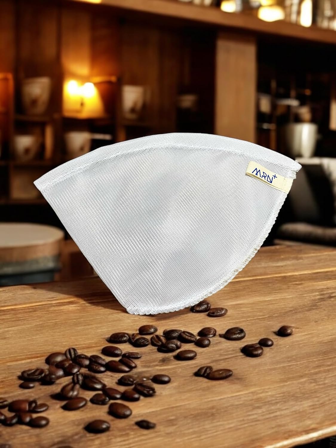 Mirvano 2 Adet 4 NO Yıkanabilir Raschel Filtre Kahve Süzgeci, Kahve Filtresi, Raşel Kumaş Kahve Filtresi