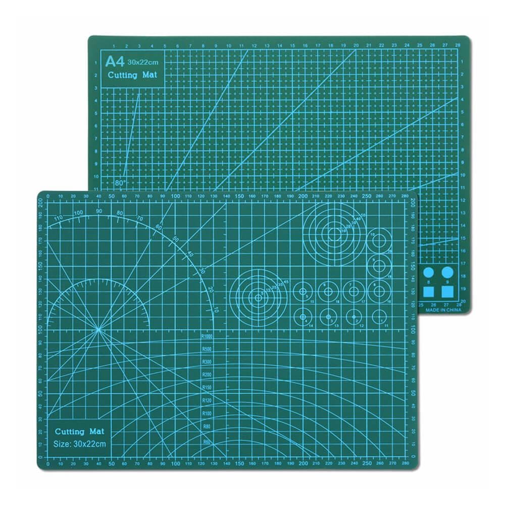 A4 Kesme Matı - Kesme Tablası 21 * 30cm Kesim Altlığı - Yeşil