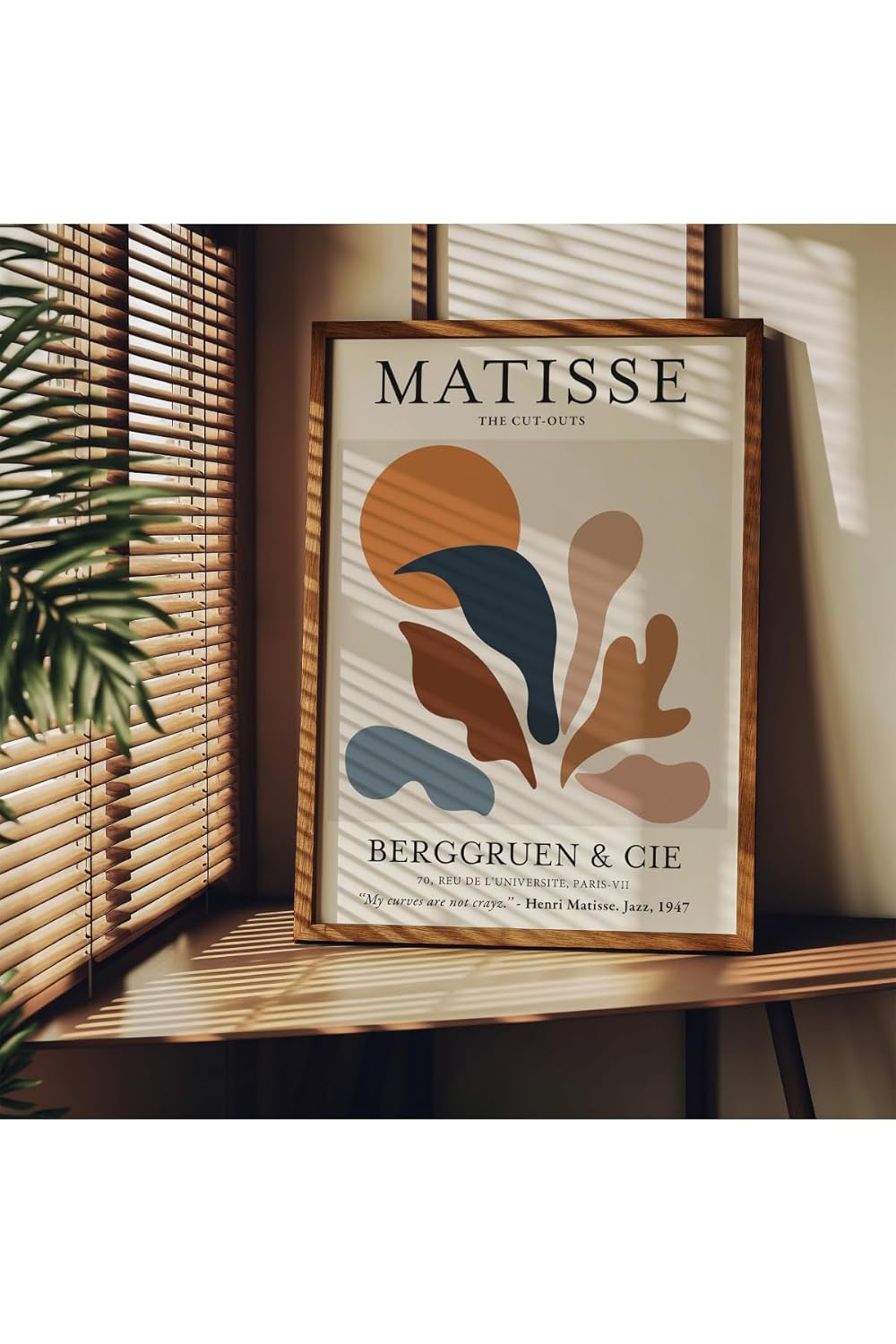 Fark Tanıtım Matisse Çerçevesiz Poster, Modern Dekoratif Çerçevesiz Poster, Tablo, Matisse, 30 x 40