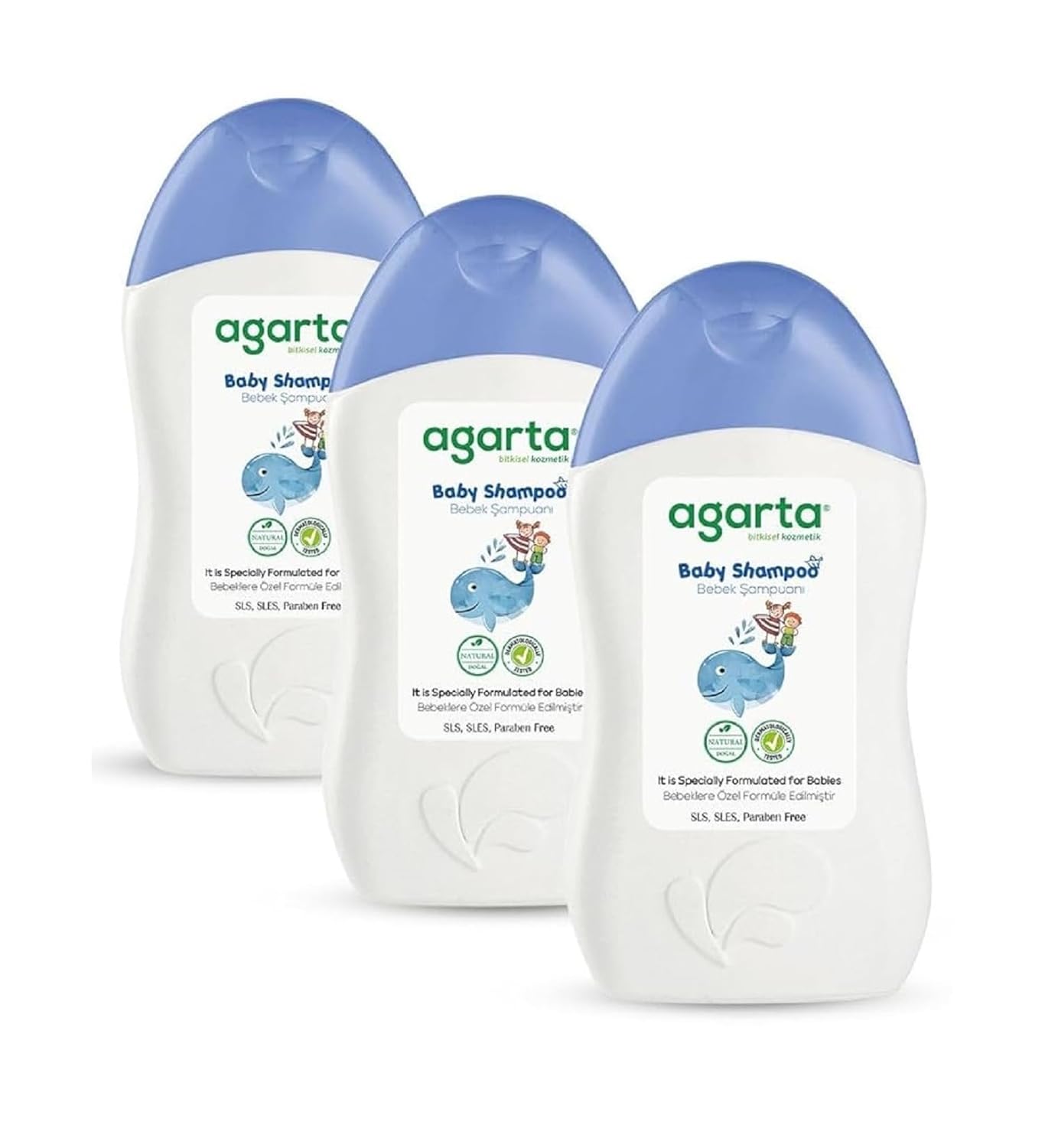 3 Adet Doğal Erkek Bebek Şampuanı 400 ml