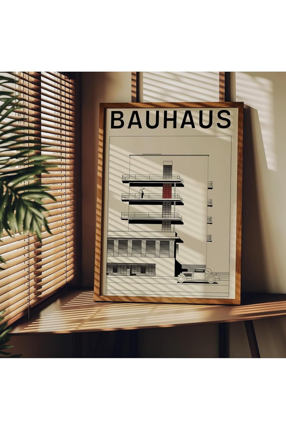 Fark Tanıtım Bauhaus Çerçevesiz Poster, Modern Dekoratif Çerçevesiz Poster, Tablo, Bauhaus-4, 40 x 50