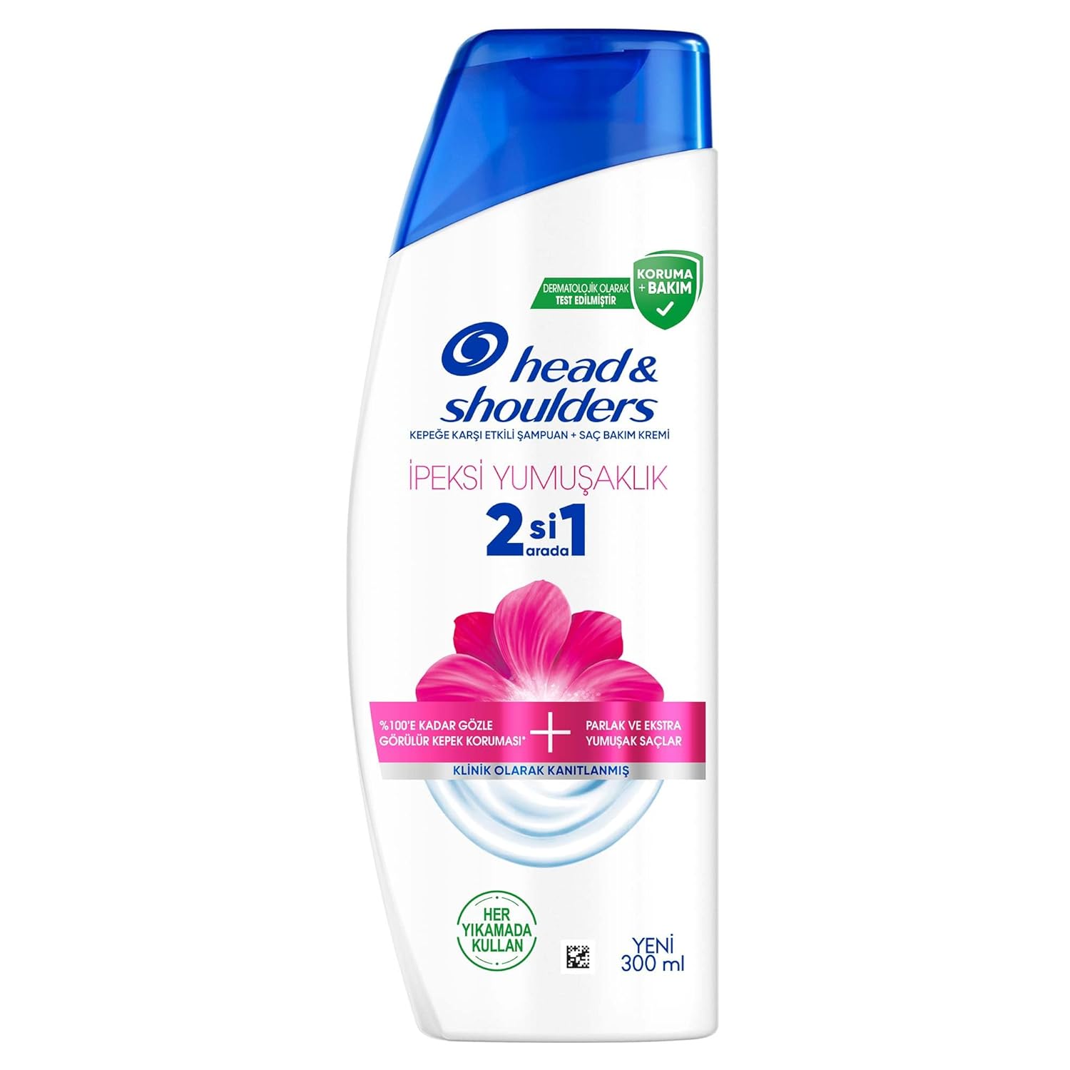 Head & Shoulders İpeksi Yumuşaklık 2'si 1 Arada Kepeğe Karşı Etkili Şampuan 300ml