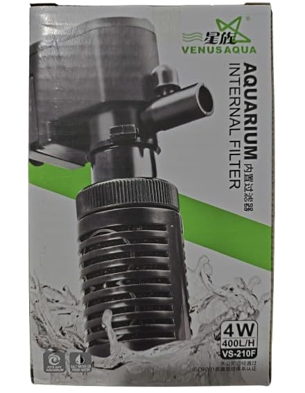 Venusaqua Vs-210F Akvaryum Iç Filtresi 400 Lt/h 4W