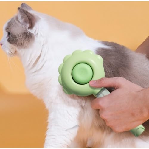 Basmalı Kedi Tarağı, Su Hazneli Sprey Özellikli Evcil Hayvan Tarama Fırçası