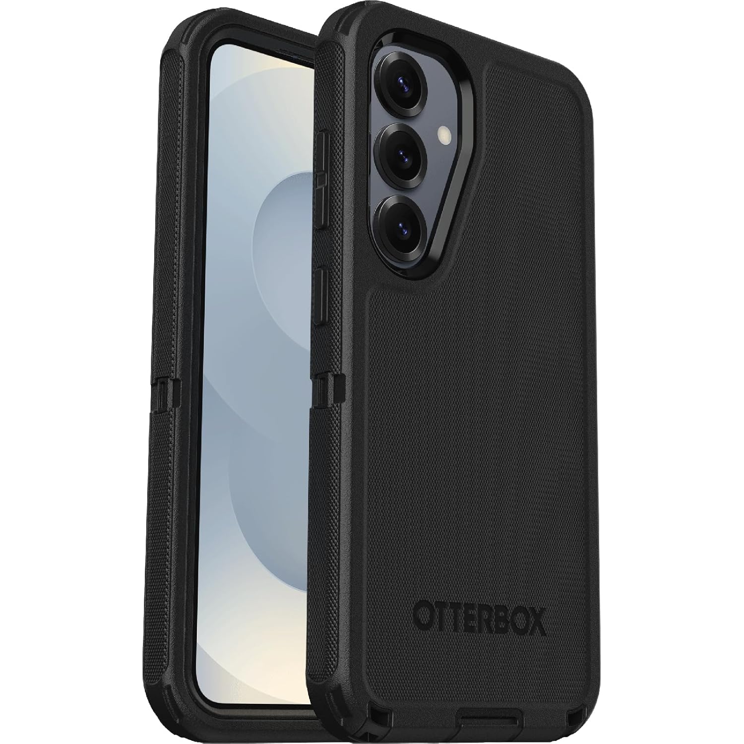 OtterBox Defender Kılıf Samsung Galaxy S25 için, Darbeye Dayanıklı, Düşmeye Dayanıklı, Ultra Dayanıklı, Koruyucu Kılıf, Askeri Standartlara Göre 7 Kat Test Edildi, Siyah