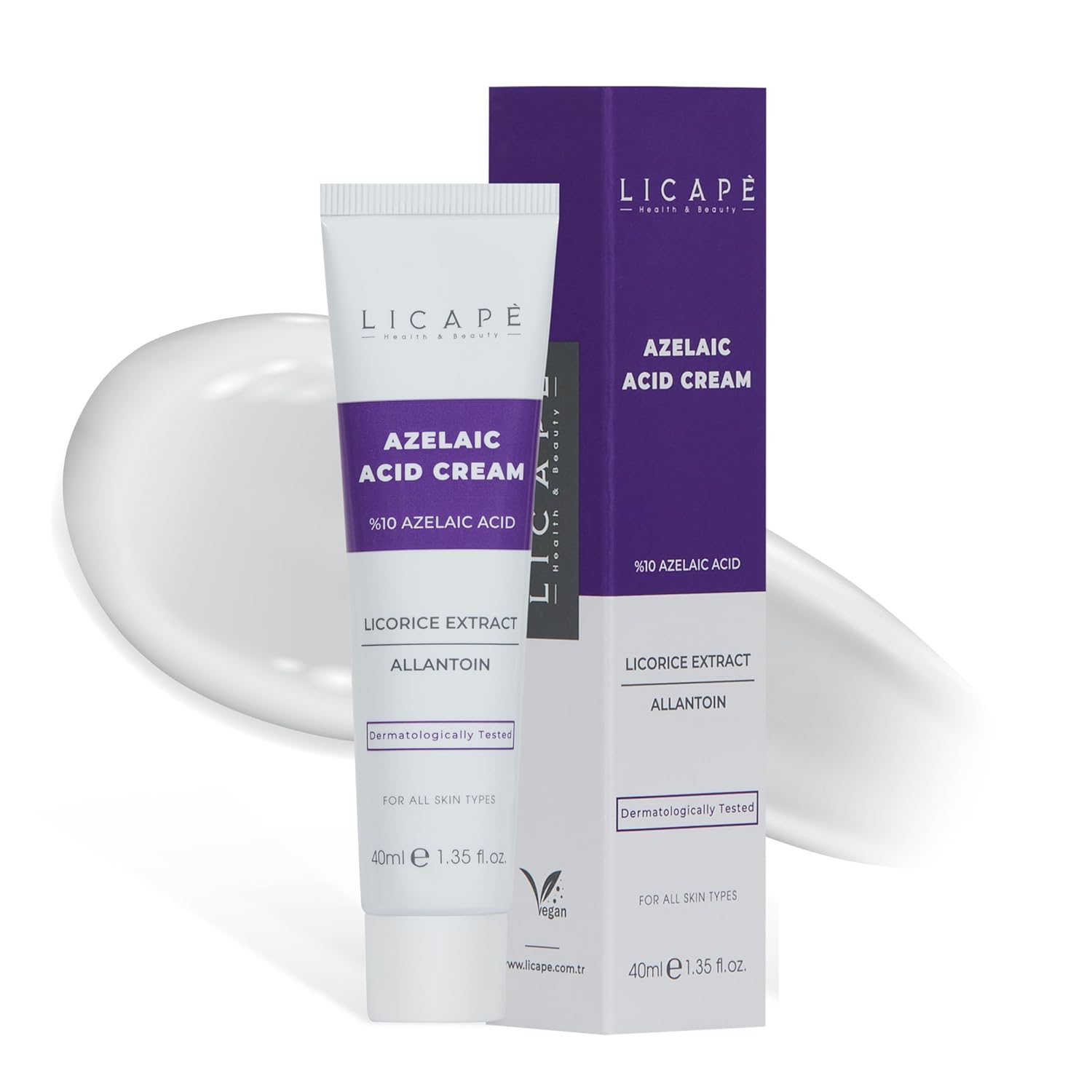 Licape Cilt Sakinleştirici%10 Azelaik Asit Krem – Cilt Tonu Eşitleyici, Nem Desteği ve Bariyer Güçlendirici Yüz Kremi