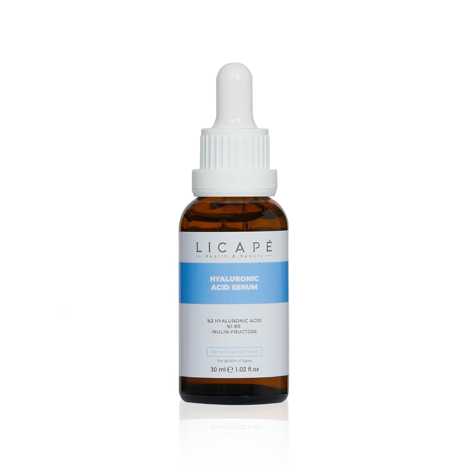 Licape Hyaluronik Asit, Pantenol B5 ve Peptit Serum – Nemlendirici, Aydınlatıcı ve Dolgunlaştırıcı Yüz Serumu – Cilt Elastikiyetini Artırıcı ve İnce Çizgi Karşıtı – 30 ml