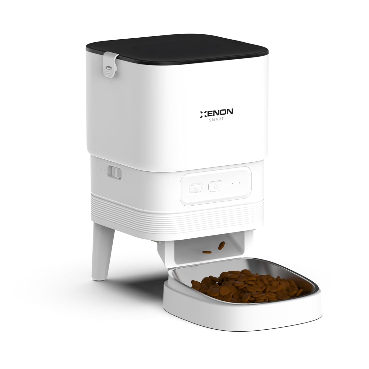 Xenon Smart Akıllı Otomatik Kedi Köpek Mama Kabı Mobil Uygulama ile Uzaktan Erişim ve Programlanabilir Beslenme Paslanmaz Çelik Besleme Kasesi X8612