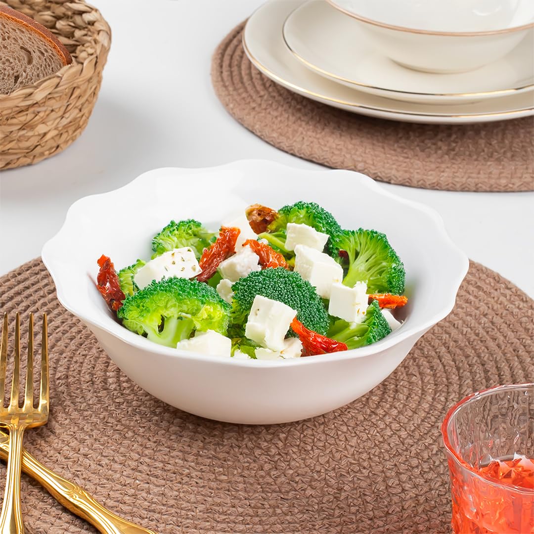 Porsima LHJW80 Porselen Kase, Derin Kase Sunum, Servis Kasesi Servis Tabağı 20 Cm