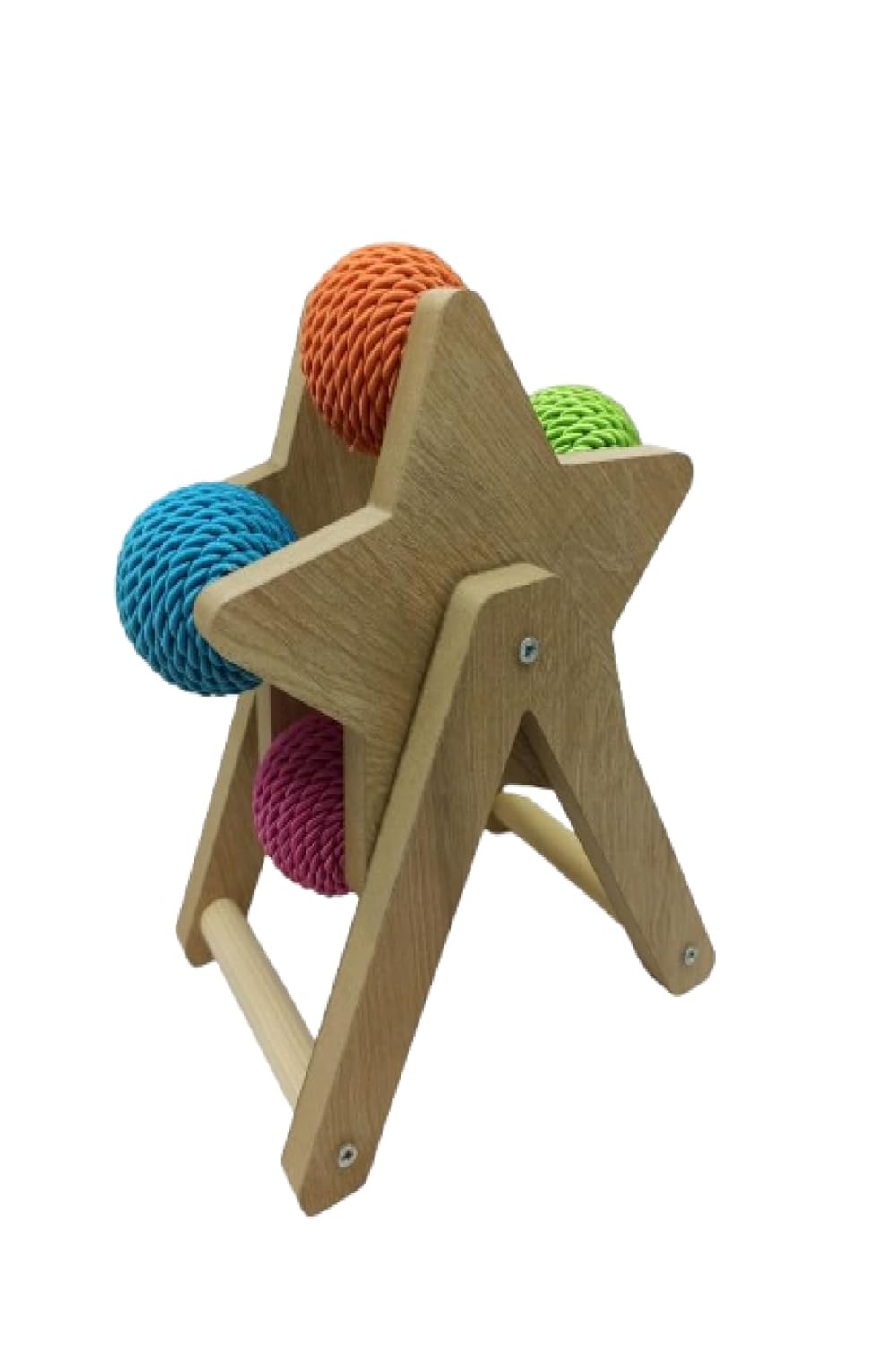 TİNEKE KEDİ TIRMALAMA OYUNCAĞI BEŞ RENKLİ DÖNER KEDİ OYUNCAĞI YILDIZ