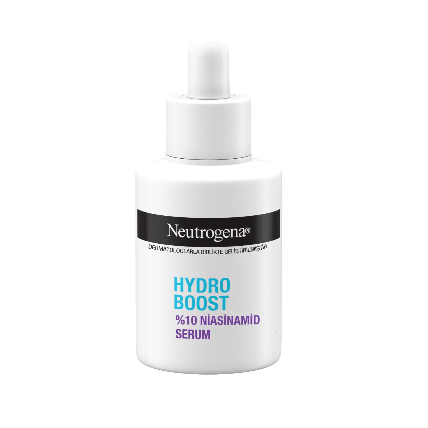 Neutrogena Hydro Boost Serum%10 Niasinamid (30 ml pipetli şişe) – Hyalüronik asit ve niasinamid içeren nemlendirici serum – Cilt tonunu eşitlemeye ve canlandırmaya yardımcı yüz bakımı