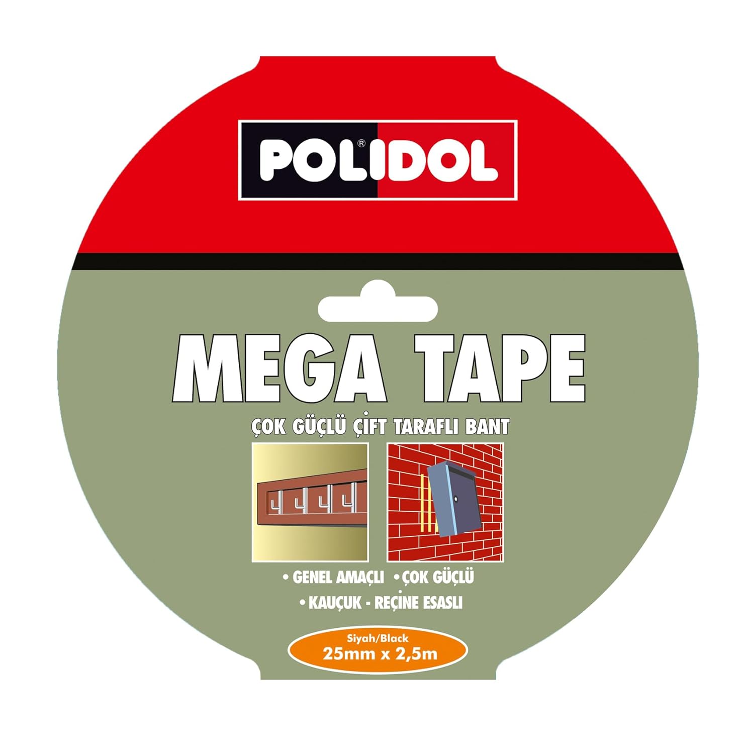 Polidol Extreme Fix Çift Taraflı Montaj Bantı, 25mm x 2.5m