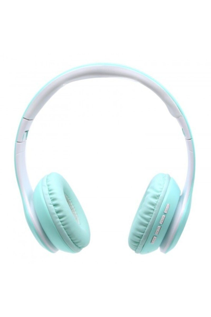 Teknosepetim Bluetooth Wireless Mikrofonlu Kablosuz Stereo Kulak Üstü Kulaklık Turkuaz Genç Çocuk
