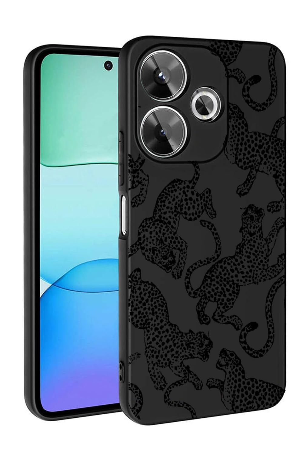 Xiaomi Redmi Redmi 13 Uyumlu 4G İçin Kapak LKL01 Özel Tasarım Laklı Desenli Kılıf (leopar)