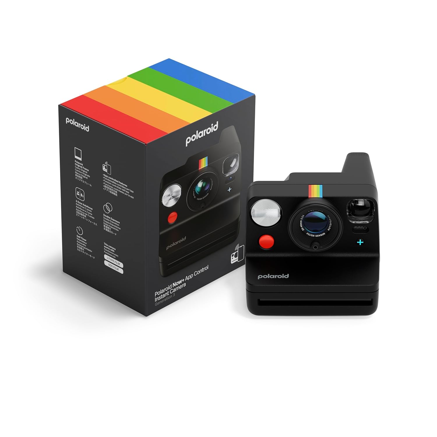 Polaroid Now+ Generation 3 Anlık Fotoğraf Makinesi, Siyah