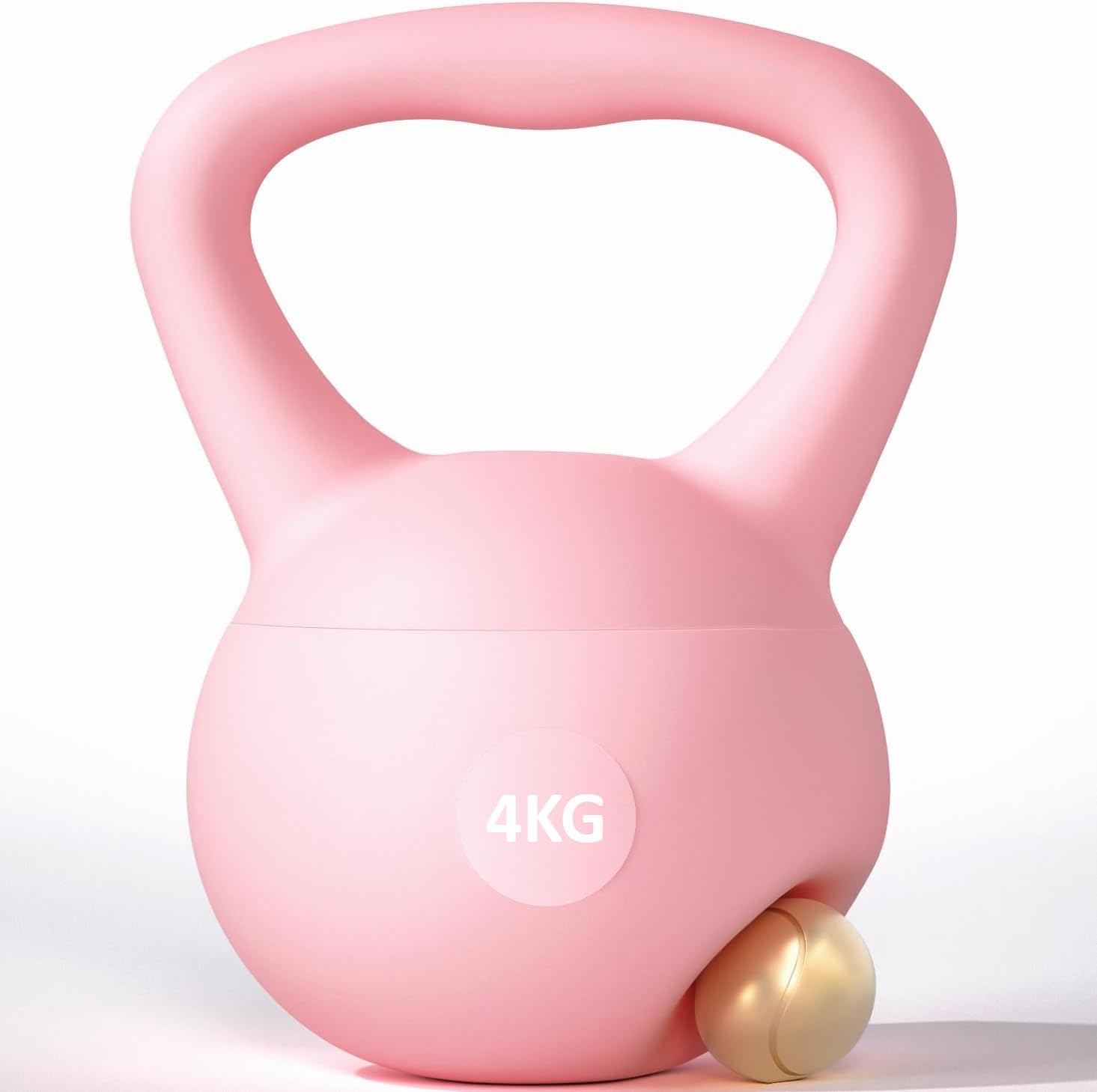 Valkyrie 4kg Soft Kettlebell Yumuşak Tabanlı Metal Kumlu Ses Yapmaz Darbeye Dayanıklı Çift El Ağırlık