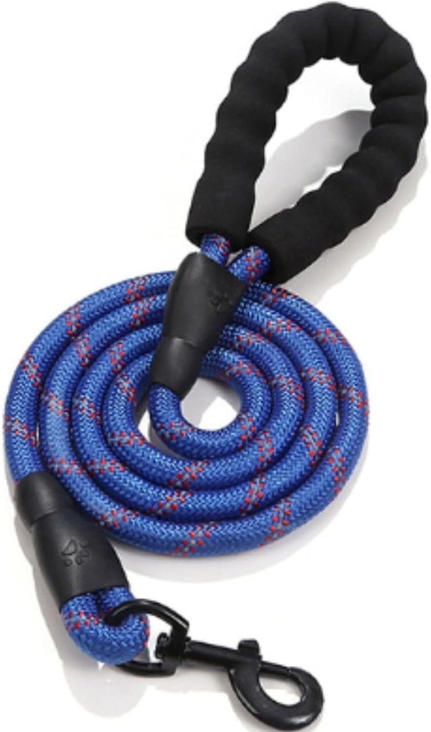 Busstier Reflektörlü Köpek Gezdirme Kayışı – 150 cm Dayanıklı Naylon Tasmalı, Yumuşak Saplı, Orta ve Büyük Irk Köpekler İçin Güvenli Yürüyüş Tasması