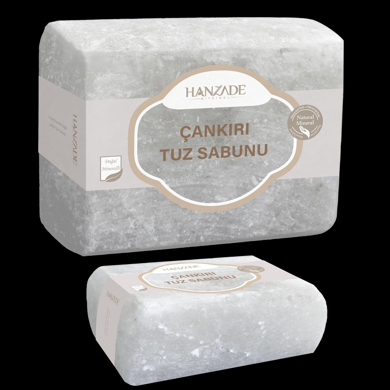 Hanzade Bitkisel Çankırı Tuz Sabunu 300-350 Gr Zengin Mineralli Doğal Saf Çankırı Kaya Tuzu Sabunu