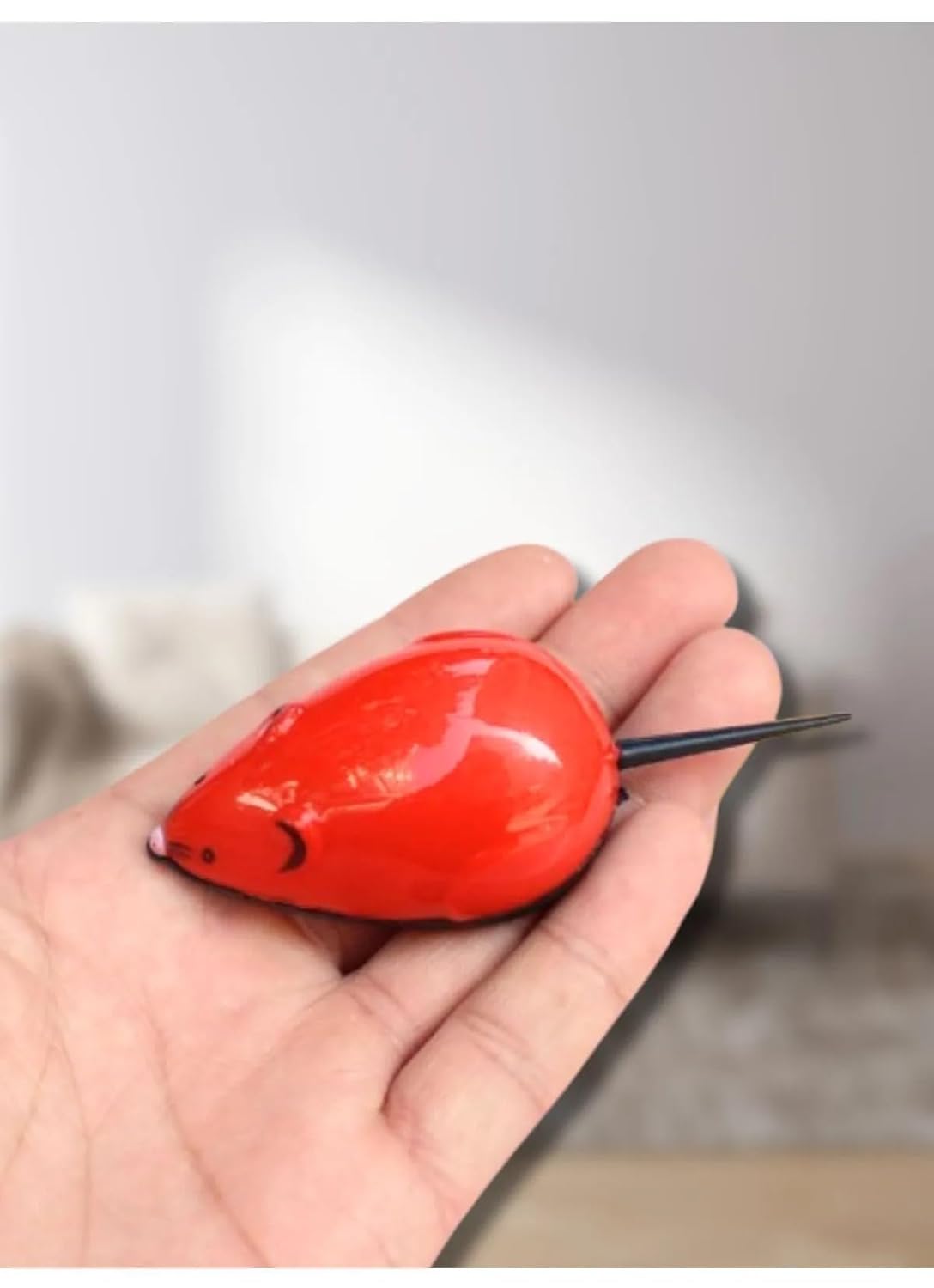 Çek Bırak Fonksiyonlu Kedi Oyuncak Fare, Eğlenceli Av Keyfi