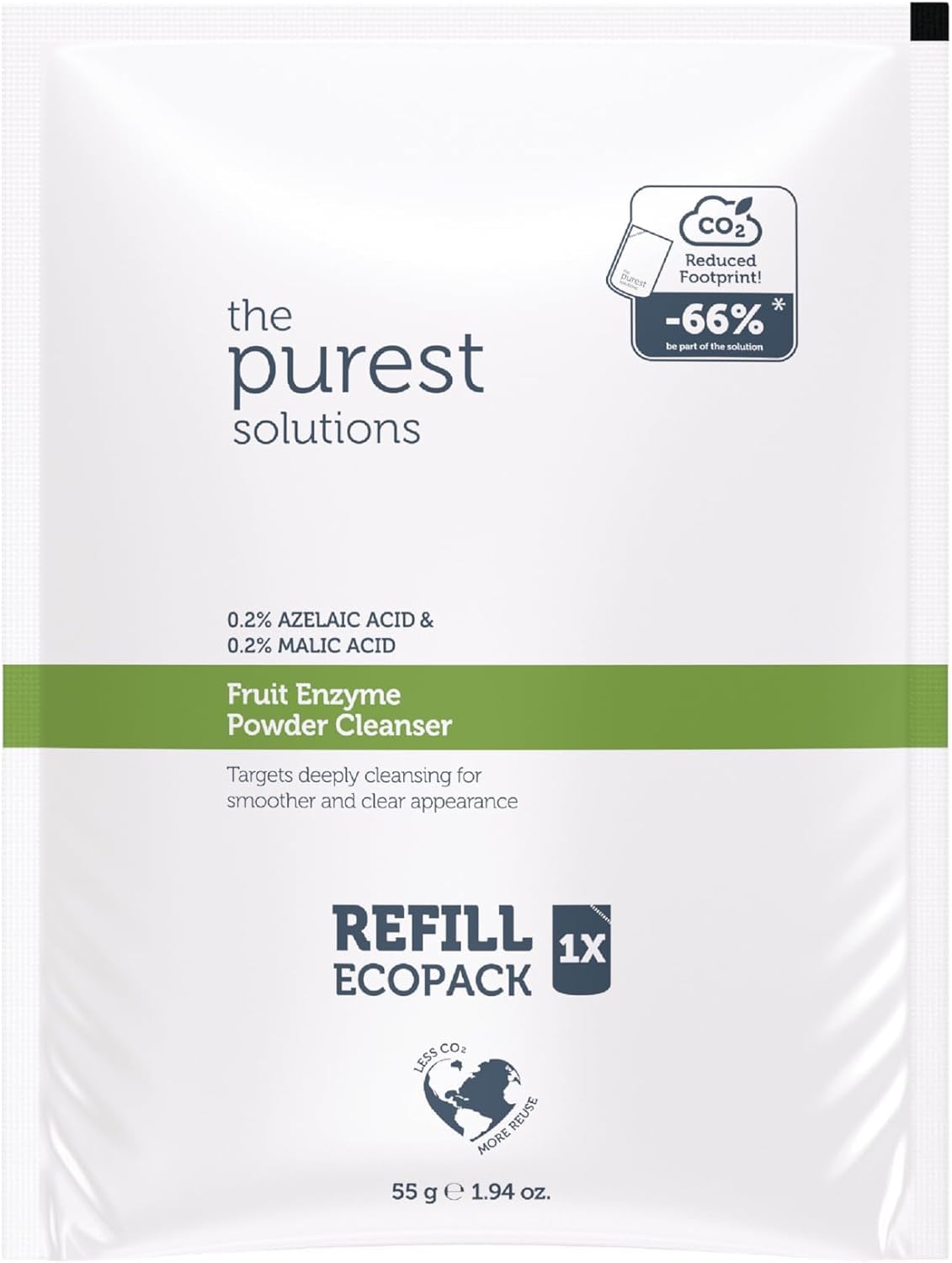 The Purest Solutions Refill Ekolojik Yedek Paket Azelaik Asit Ve Malik Asit Enzim Toz Temizleyici