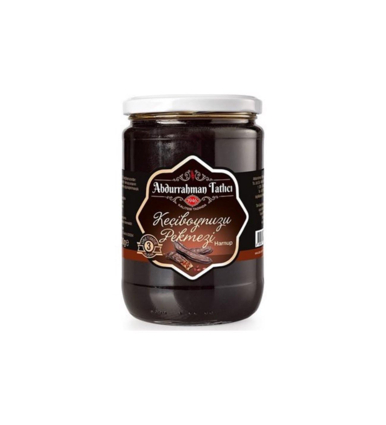 Abdurrahman Tatlıcı Harnup Pekmezi Cam Kavanoz 800g