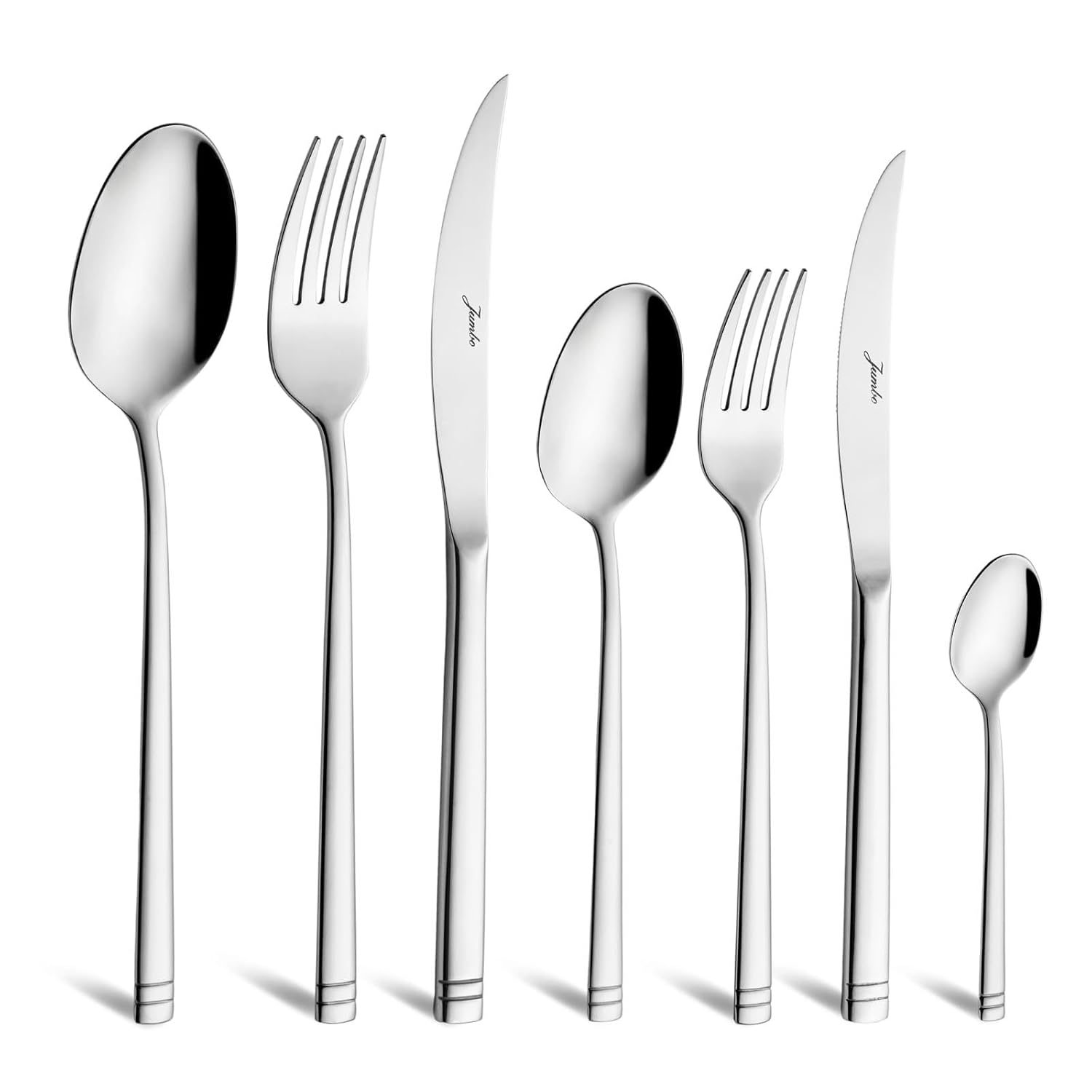 Jumbo 2005 84 Parça 12 Kişilik Çelik Çatal Kaşık Bıçak Takımı