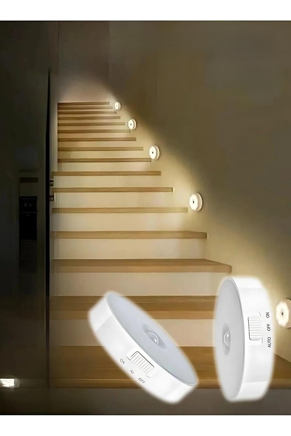 Mithra Life 2 Adet Şarjlı Kablosuz Hareket Sensörlü Led Lamba Aydınlatma MIT1173