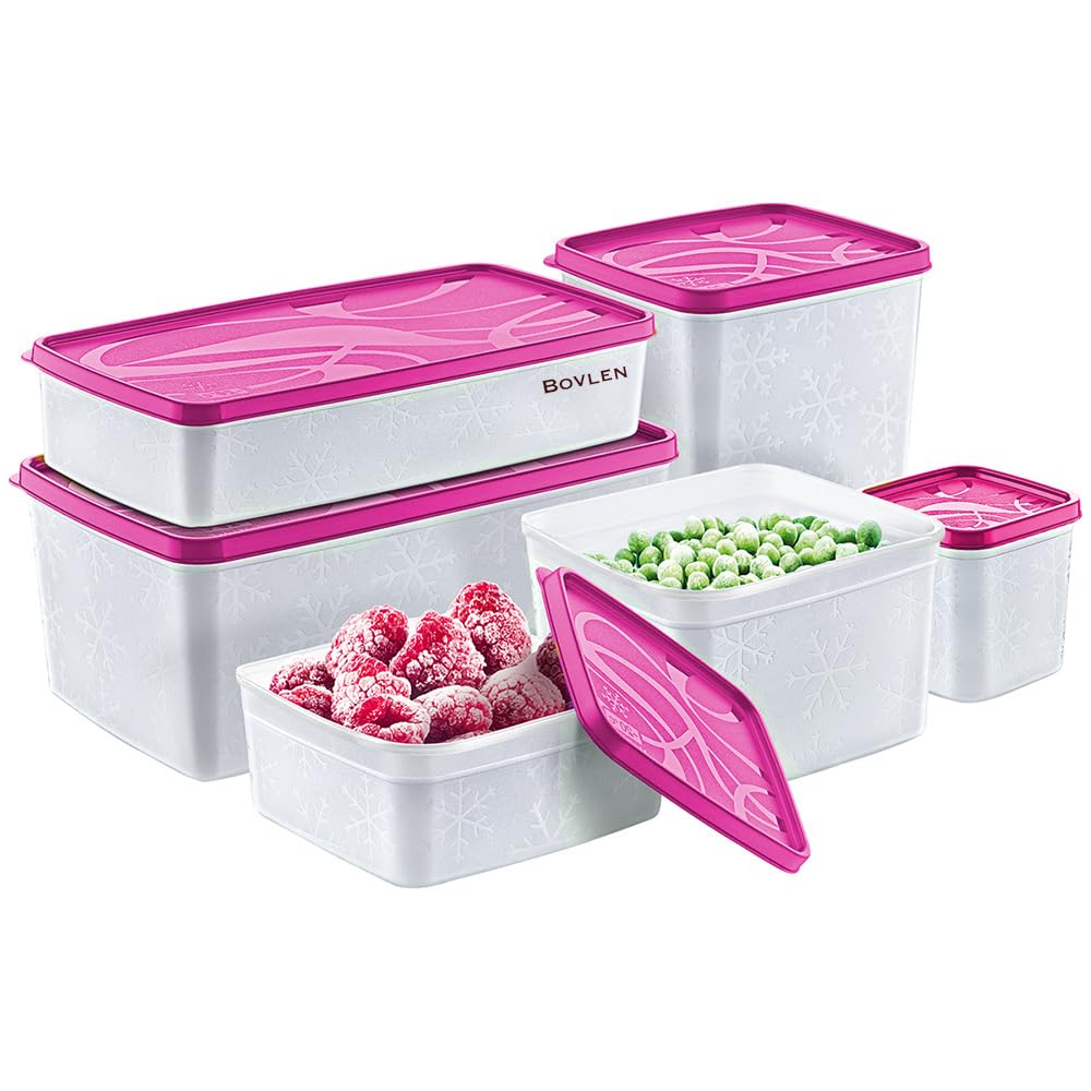 Hobby Life Alaska Derin Dondurucu Saklama Kabı 6'lı Set 9.5 Litre - BPA (Vişne)