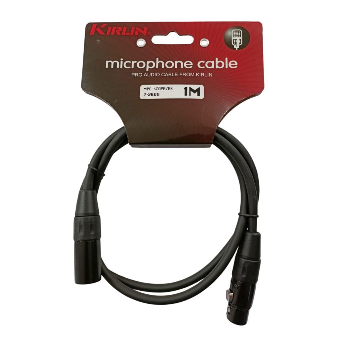 Kirlin MPC-470 1m. Mikrofon Kablosu 1 Metre XLR DİŞİ -XLR ERKEK