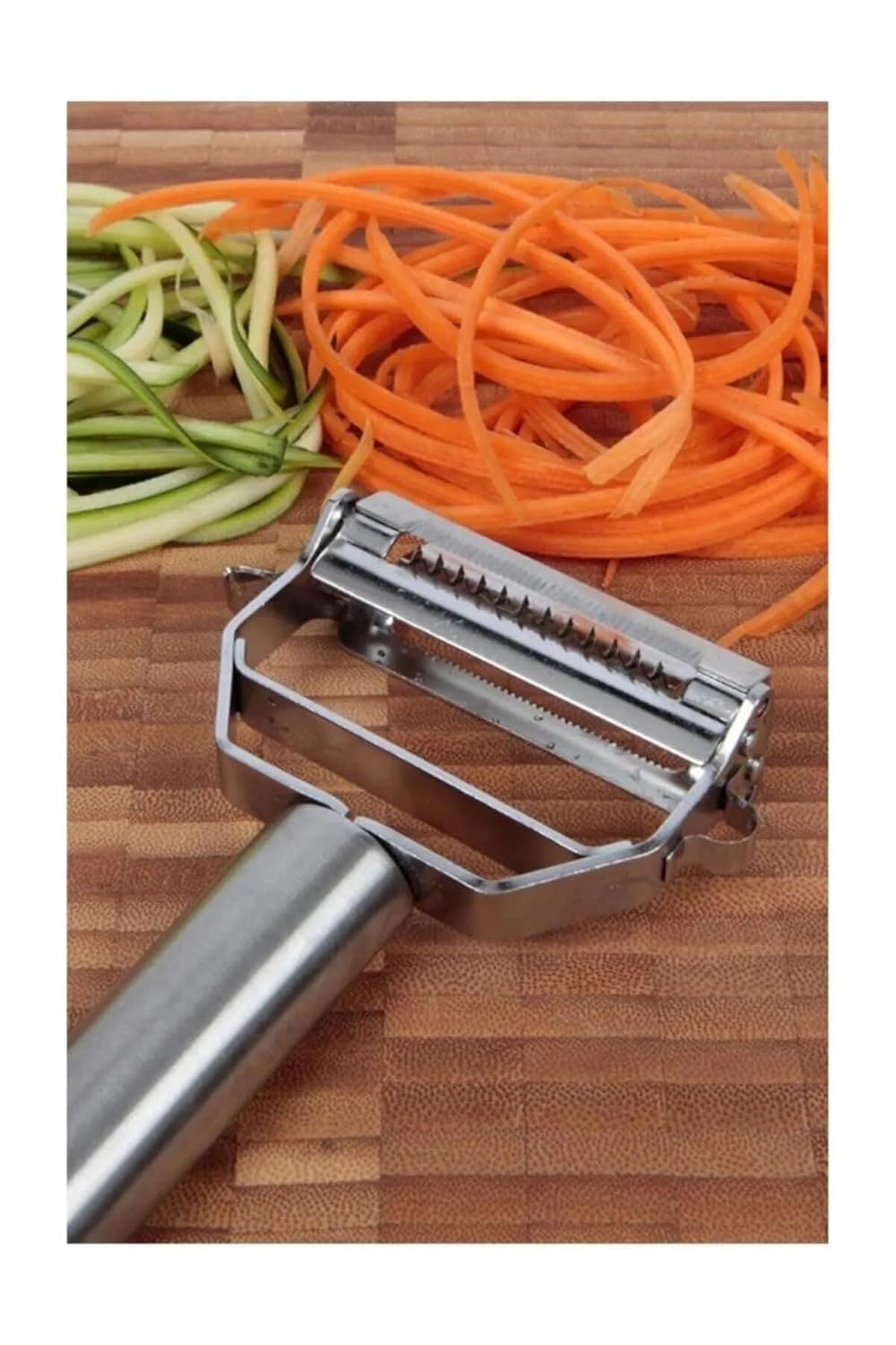 Arslan Group - Çelik İkili Jülyen & Jullien Sebze ve Meyve Soyucu Paslanmaz Çelik Turbo Pratik Soyacak