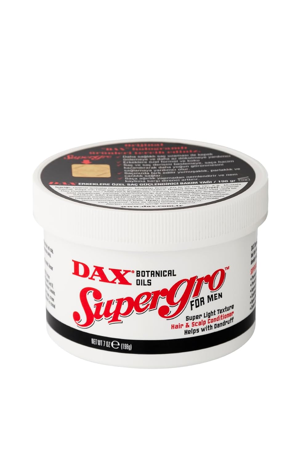 DAX Supergro For Men-Erkekler İçin Saç Bakım Yağı 198Gr