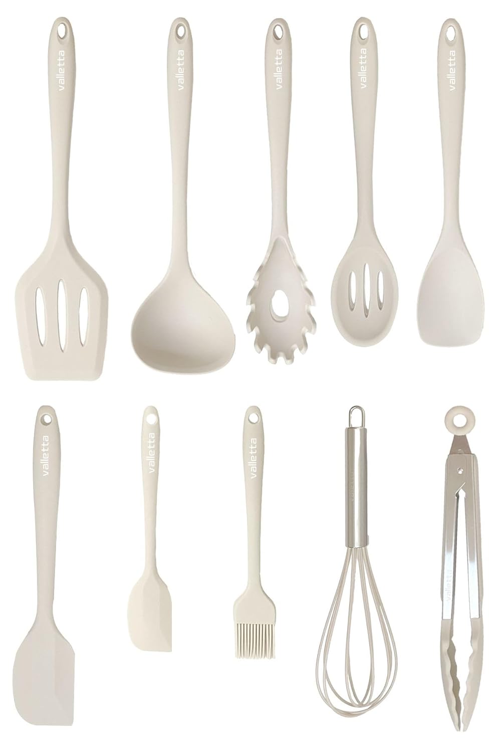 valletta Salvatore 10 Parça Spatula Set Vanilya