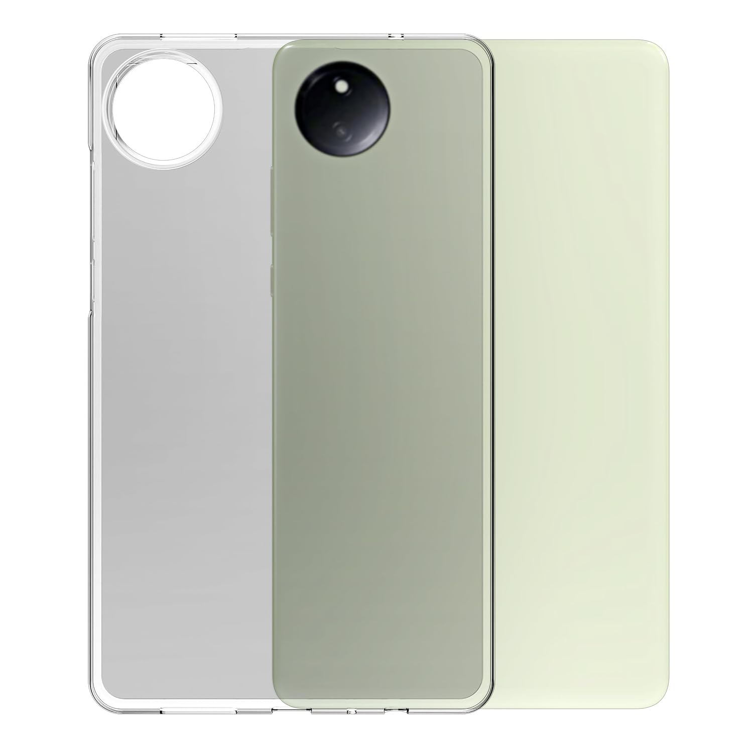 Zore Xiaomi ile uyumlu Redmi Pad SE 8.7 Kılıf Zore Tablet Süper Silikon Kapak Şeffaf