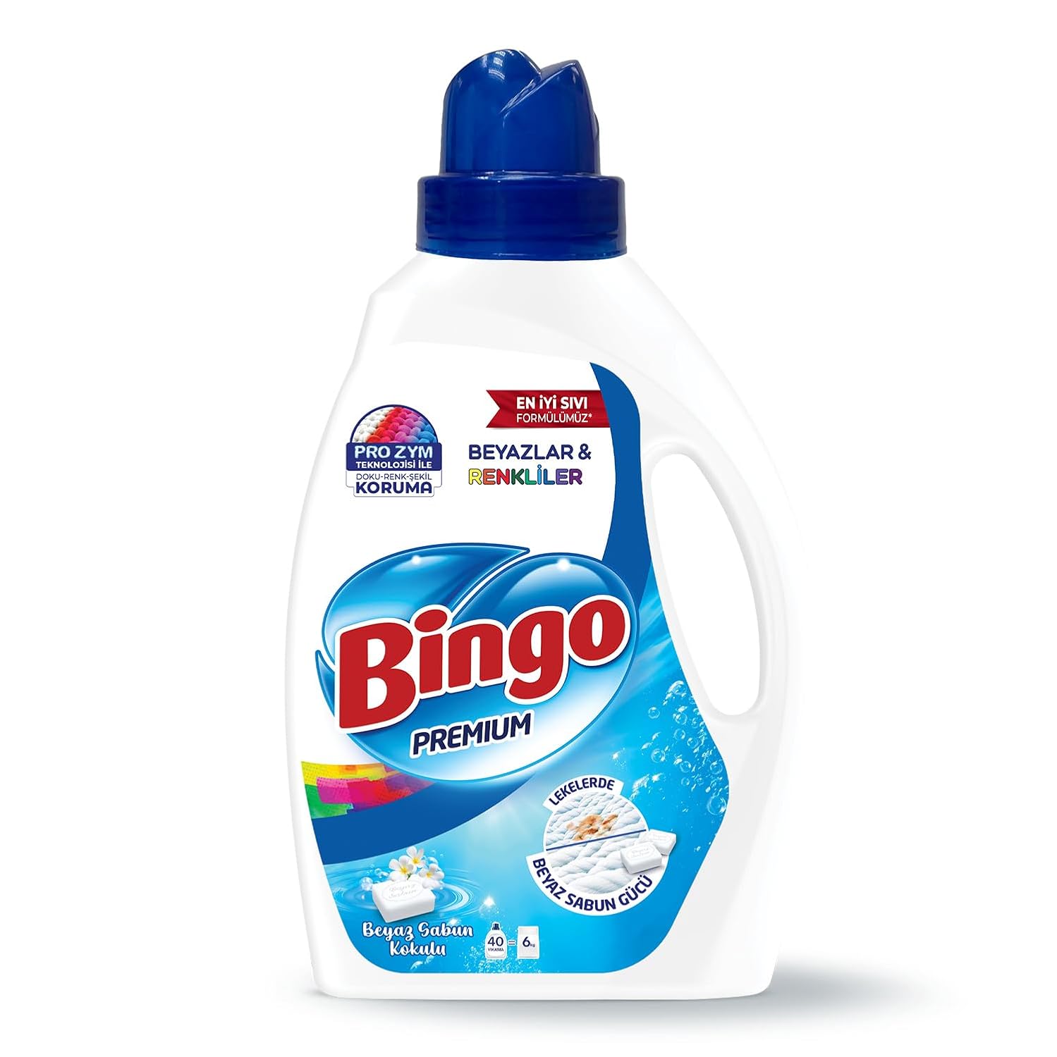 Bingo Sıvı Deterjan 2600 ml, Renkli & Beyaz, Beyaz Sabun