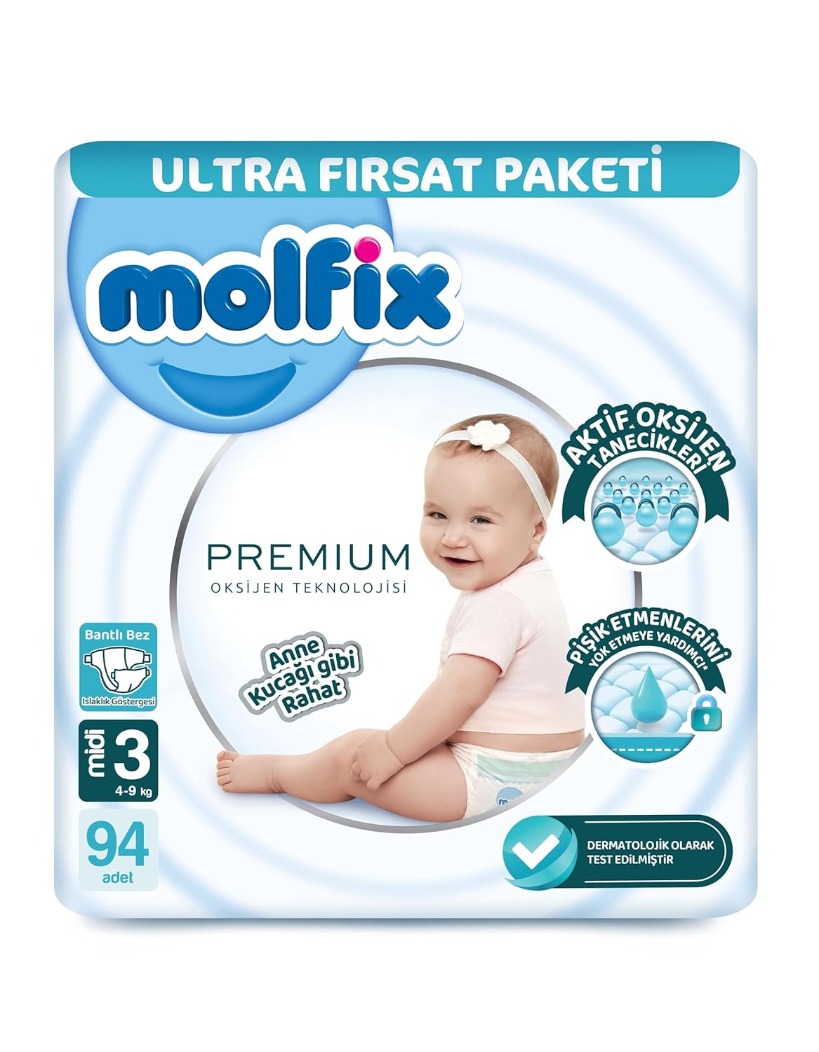 Molfix Oks Midi 94'lü Bebek Bezi
