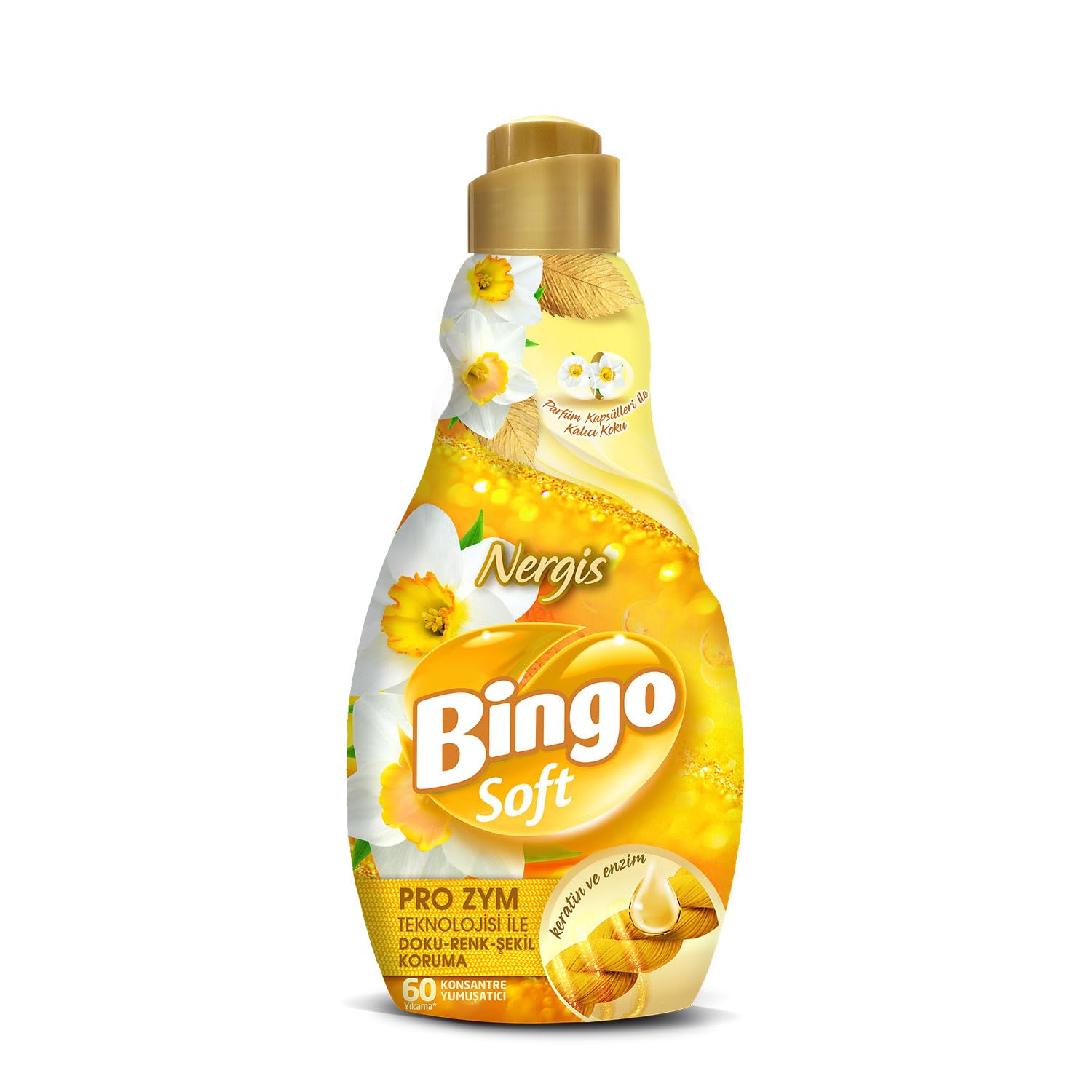 Bingo Soft Çamaşır Yumuşatıcısı, 1440 ml, Nergis