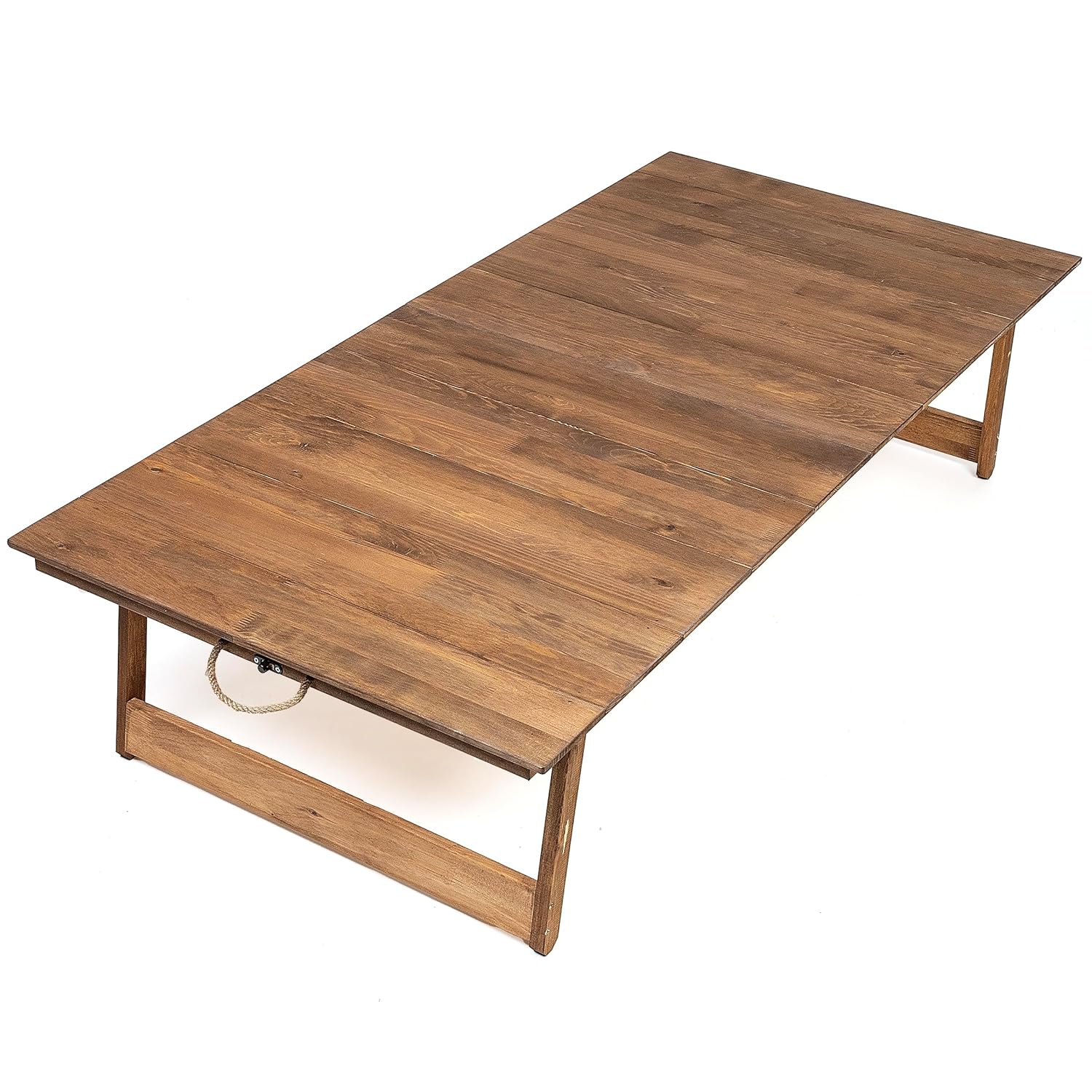 pratikoutdoor Katlanır Sabit Ayaklı Kamp, Piknik ve Bahçe Masası 70x150 cm - Ceviz Renk