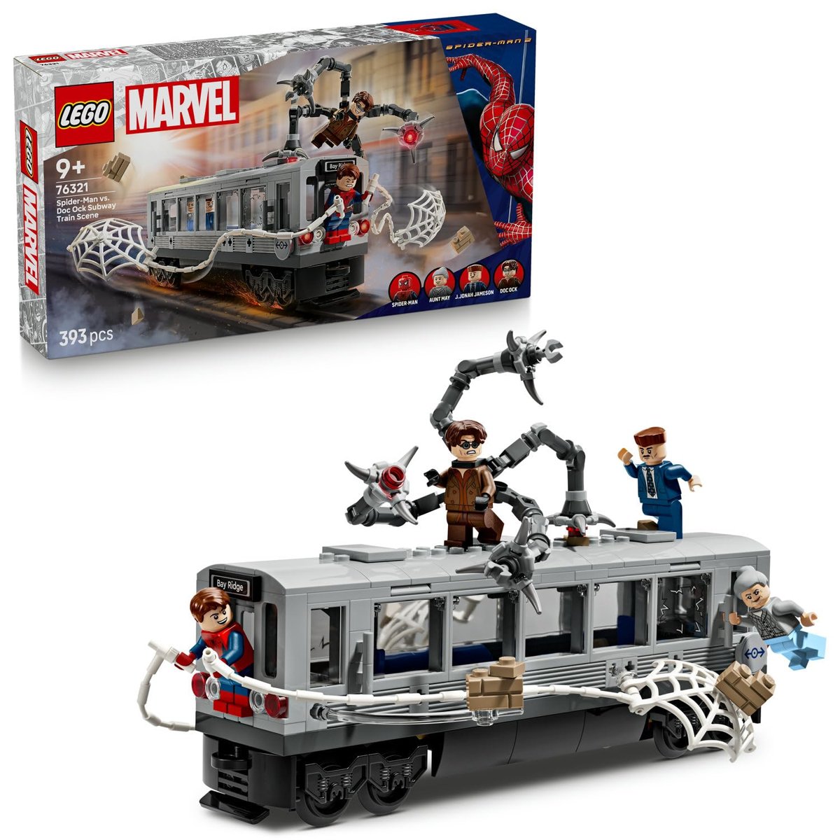 LEGO ǀ Marvel Örümcek Adam ile Doktor Oktopus Metro Sahnesi 76321