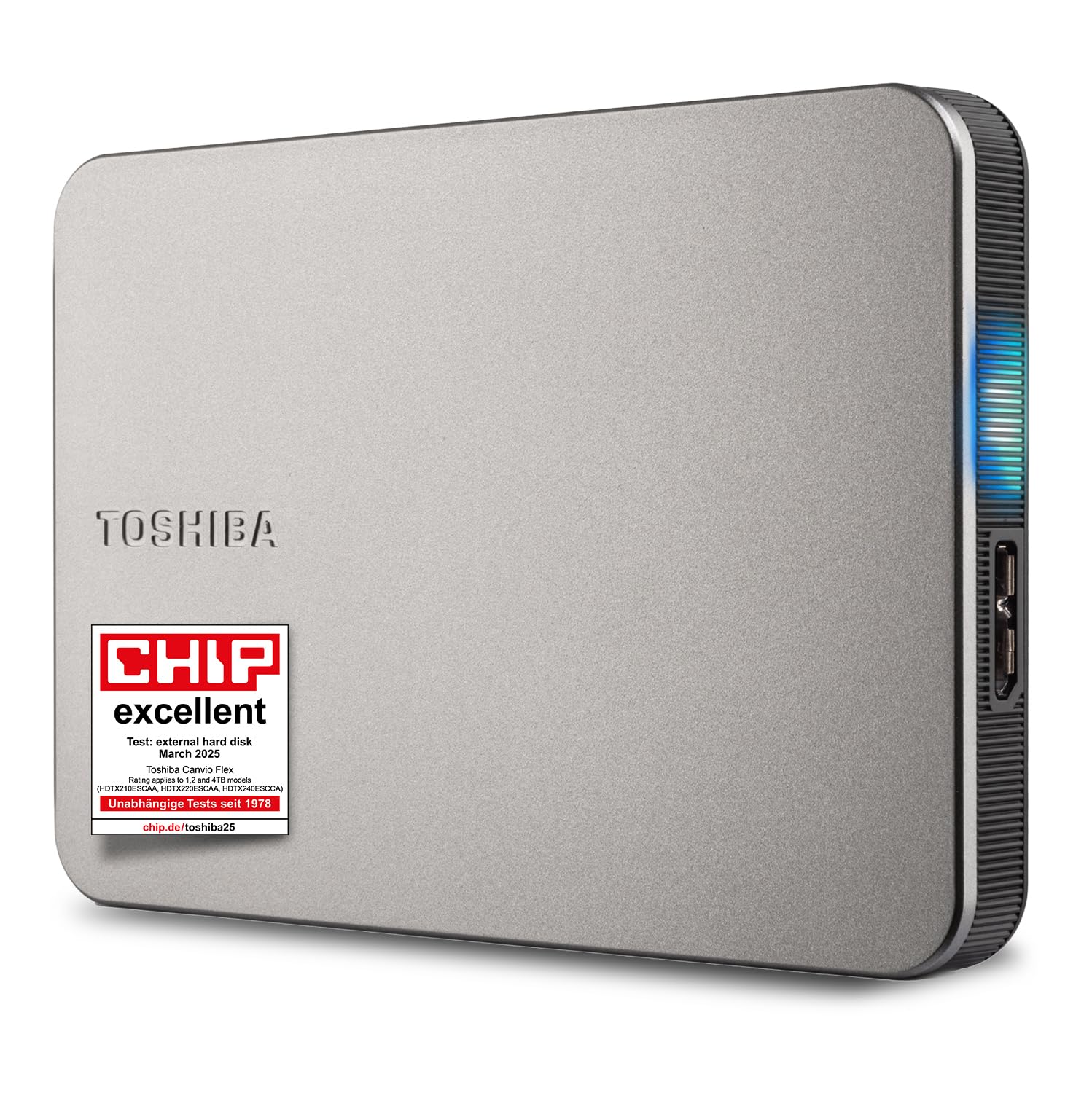 Toshiba Canvio Flex 2.5" 2TB USB 3.2 Gen-1 + Type-C + Type-A (HDTX220ESCAA) Taşınabilir Harici Sabit Disk