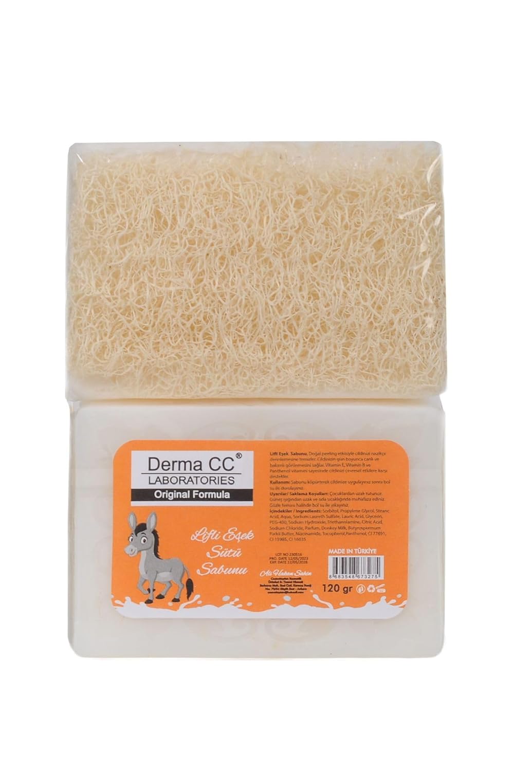 DERMA CC LABORATORIES Lifli Sabun Eşek Sütlü, 120 Gram