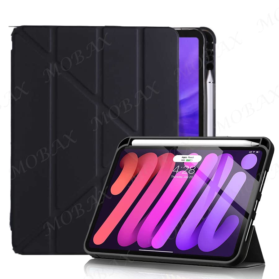 Apple iPad Air İle Uyumlu 11inç M2 2024 Kılıf Kalem Şarj Bölmeli Case A2902 A2903 A2904 Siyah
